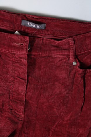 Pantaloni de velvet de femei Adagio, Mărime XL, Culoare Roșu, Preț 48,99 Lei