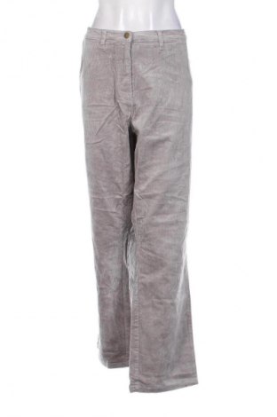 Pantaloni de velvet de femei Bpc Bonprix Collection, Mărime XXL, Culoare Gri, Preț 95,99 Lei