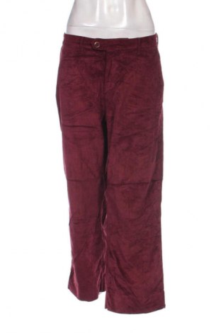 Pantaloni de velvet de femei Couture, Mărime L, Culoare Roșu, Preț 71,99 Lei