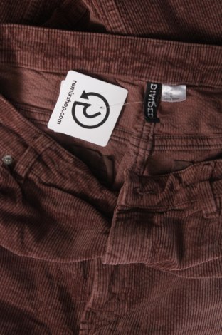 Pantaloni de velvet de femei H&M Divided, Mărime L, Culoare Maro, Preț 38,99 Lei