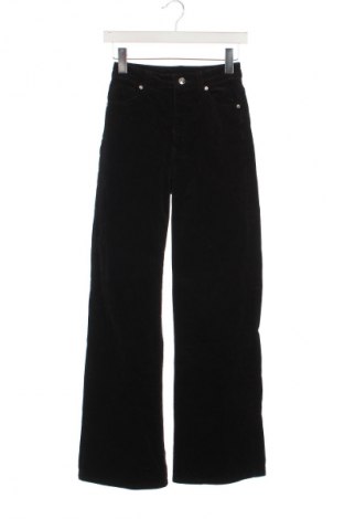 Pantaloni de velvet de femei H&M Divided, Mărime XS, Culoare Negru, Preț 48,99 Lei