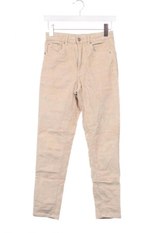 Damen Cordhose Pull&Bear, Größe XS, Farbe Beige, Preis 6,99 €