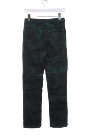 Pantaloni de velvet de femei Weekday, Mărime XS, Culoare Verde, Preț 25,99 Lei