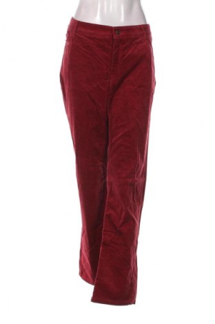 Pantaloni de velvet de femei Yessica, Mărime XXL, Culoare Roșu, Preț 95,99 Lei