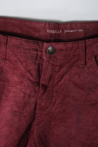 Pantaloni de velvet de femei Yessica, Mărime L, Culoare Roșu, Preț 95,99 Lei