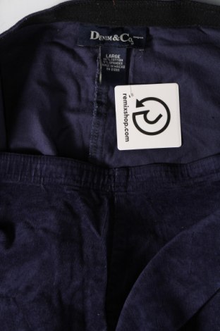 Dámské kalhoty  Denim&Co., Velikost L, Barva Modrá, Cena  469,00 Kč