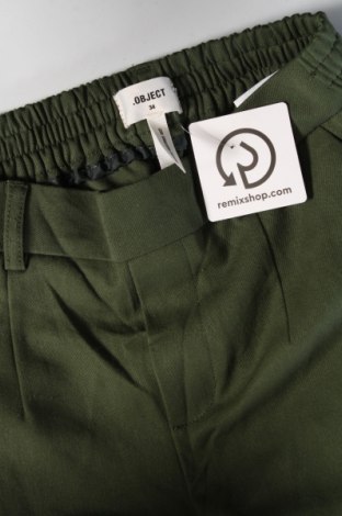 Pantaloni de femei Object, Mărime XS, Culoare Verde, Preț 134,99 Lei