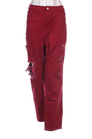 Damenhose SHEIN, Größe 4XL, Farbe Rot, Preis € 8,99