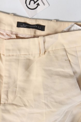 Pantaloni de femei Zara, Mărime S, Culoare Ecru, Preț 35,99 Lei