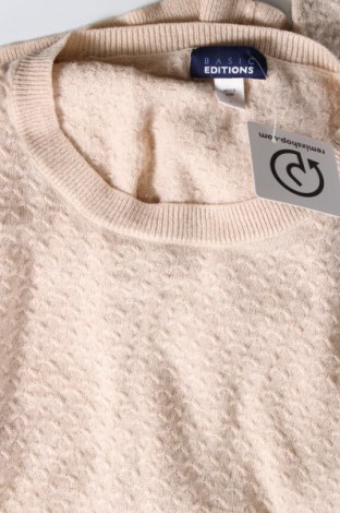 Damenpullover Basic Editions, Größe L, Farbe Beige, Preis 6,99 €