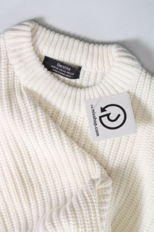 Damski sweter Bershka, Rozmiar XS, Kolor Biały, Cena 46,99 zł