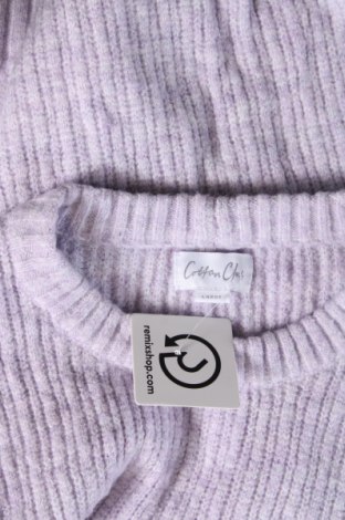 Damski sweter Cotton Club, Rozmiar L, Kolor Fioletowy, Cena 69,99 zł