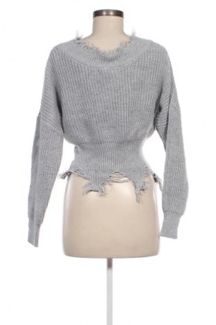 Damenpullover Fashion nova, Größe XS, Farbe Grau, Preis € 8,49