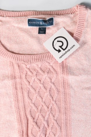 Damski sweter Karen Scott, Rozmiar L, Kolor Różowy, Cena 41,99 zł