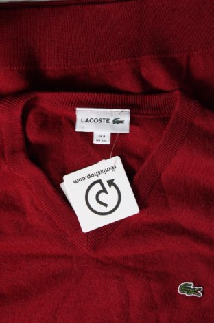 Дамски пуловер Lacoste, Размер 3XL, Цвят Червен, Цена 56,99 лв.