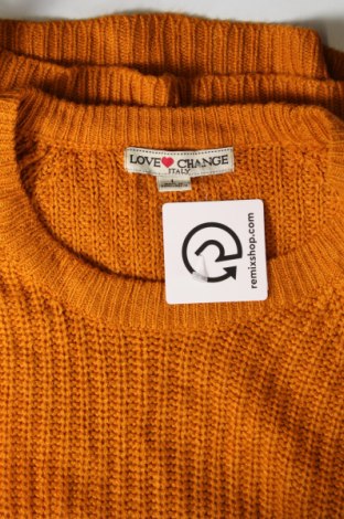 Damski sweter Love Change, Rozmiar L, Kolor Pomarańczowy, Cena 41,99 zł