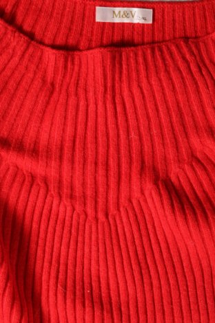 Damenpullover M&V, Größe L, Farbe Rot, Preis 8,99 €