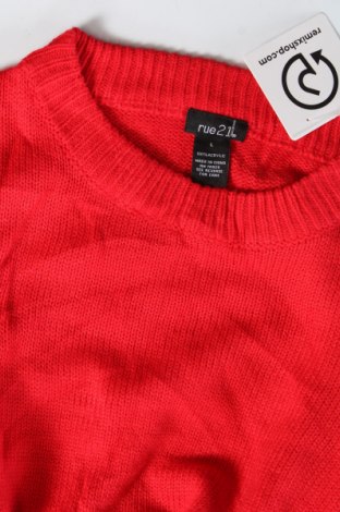 Damenpullover Rue 21, Größe L, Farbe Rot, Preis € 8,49