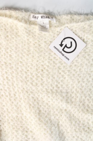 Damenpullover Say What, Größe S, Farbe Ecru, Preis € 5,49