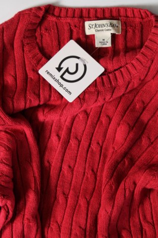 Damski sweter St John's Bay, Rozmiar M, Kolor Czerwony, Cena 92,99 zł