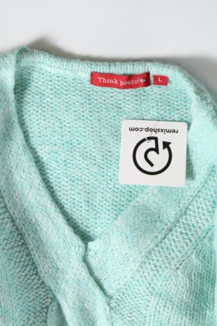 Damenpullover Think Positive, Größe L, Farbe Grün, Preis € 8,99