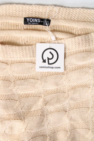 Damenpullover Yoins, Größe M, Farbe Beige, Preis € 20,49