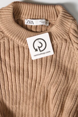 Damenpullover Zara, Größe L, Farbe Beige, Preis € 18,99