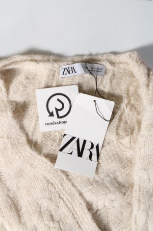 Damski sweter Zara, Rozmiar L, Kolor Beżowy, Cena 83,99 zł