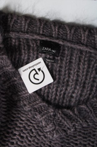 Pulover de femei Zara Knitwear, Mărime M, Culoare Gri, Preț 88,99 Lei