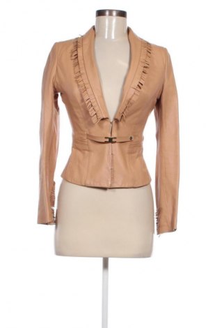 Damen Lederjacke Elisabetta Franchi, Größe S, Farbe Beige, Preis € 245,01