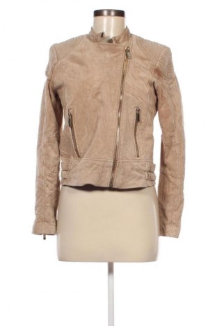 Damen Lederjacke Mango, Größe M, Farbe Beige, Preis € 57,49