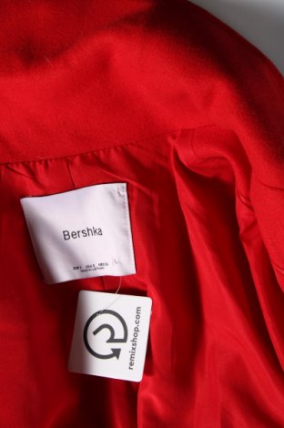 Dámský kabát  Bershka, Velikost S, Barva Červená, Cena  1 114,00 Kč