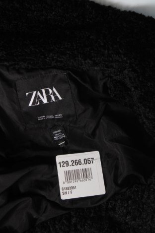 Дамско палто Zara, Размер XXL, Цвят Черен, Цена 34,49 лв.