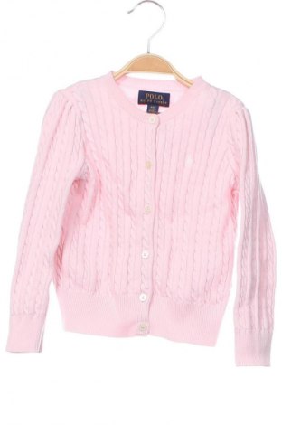 Kinder Strickjacke Polo By Ralph Lauren, Größe 3-4y/ 104-110 cm, Farbe Rosa, Preis 35,00 €