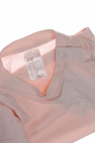 Kinder T-Shirt H&M, Größe 2-3m/ 56-62 cm, Farbe Rosa, Preis 3,49 €