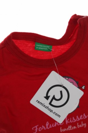 Παιδικό μπλουζάκι United Colors Of Benetton, Μέγεθος 6-9m/ 68-74 εκ., Χρώμα Κόκκινο, Τιμή 4,99 €