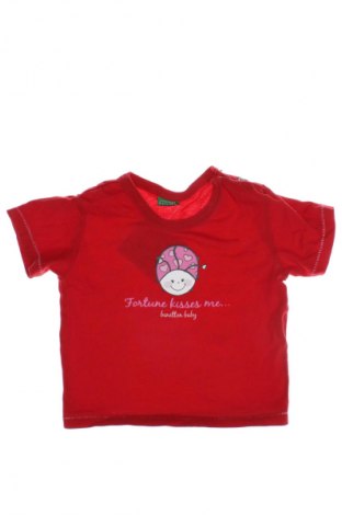 Παιδικό μπλουζάκι United Colors Of Benetton, Μέγεθος 6-9m/ 68-74 εκ., Χρώμα Κόκκινο, Τιμή 5,99 €