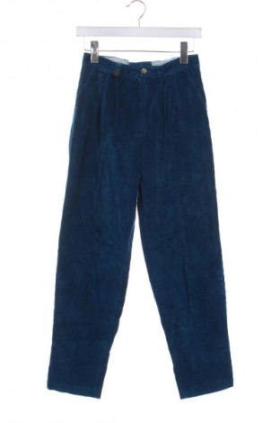 Pantaloni de catifea reiată, pentru copii, Mărime 13-14y/ 164-168 cm, Culoare Albastru, Preț 32,99 Lei