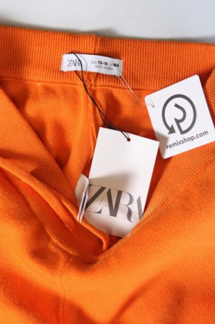 Детски къс панталон Zara, Размер 13-14y/ 164-168 см, Цвят Оранжев, Цена 12,99 лв.