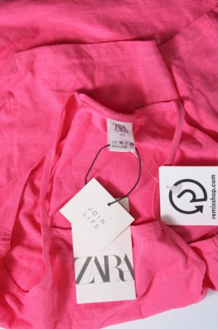 Μπλουζάκι αμάνικο παιδικό Zara, Μέγεθος 8-9y/ 134-140 εκ., Χρώμα Ρόζ , Τιμή 7,62 €