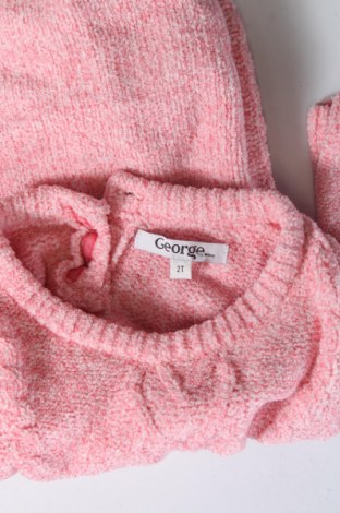 Dziecięcy sweter George, Rozmiar 2-3y/ 98-104 cm, Kolor Różowy, Cena 32,99 zł