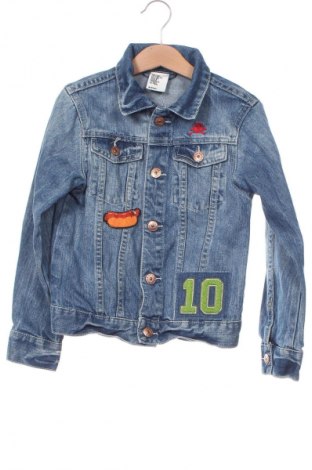 Kinder Jeansjacke H&M, Größe 7-8y/ 128-134 cm, Farbe Blau, Preis 9,99 €