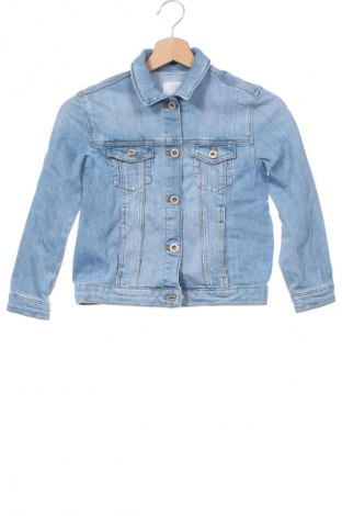 Kinder Jeansjacke Zara, Größe 7-8y/ 128-134 cm, Farbe Blau, Preis 12,99 €