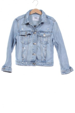 Kinder Jeansjacke Zara, Größe 7-8y/ 128-134 cm, Farbe Blau, Preis € 12,79