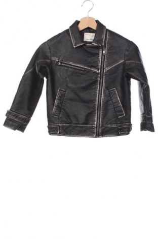 Kinder Lederjacke Zara Kids, Größe 6-7y/ 122-128 cm, Farbe Schwarz, Preis € 18,41