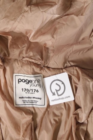 Kinderjacke Page One, Größe 15-18y/ 170-176 cm, Farbe Beige, Preis € 13,99