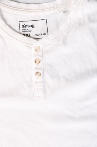 Herren Shirt Sinsay, Größe XXL, Farbe Weiß, Preis € 6,49