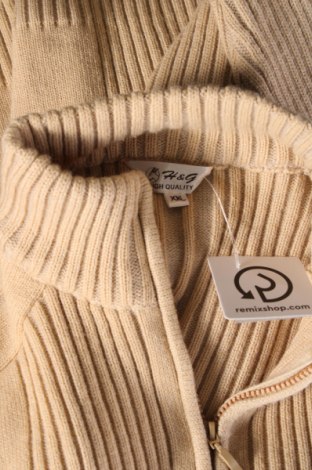 Herren Strickjacke, Größe L, Farbe Beige, Preis 15,49 €