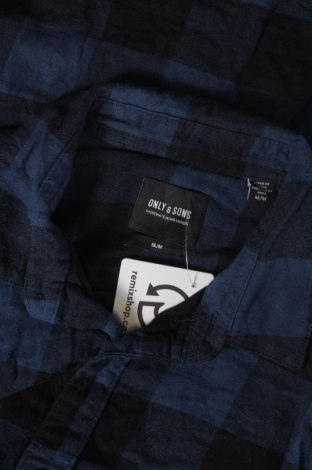 Herrenhemd Only & Sons, Größe M, Farbe Blau, Preis € 10,49