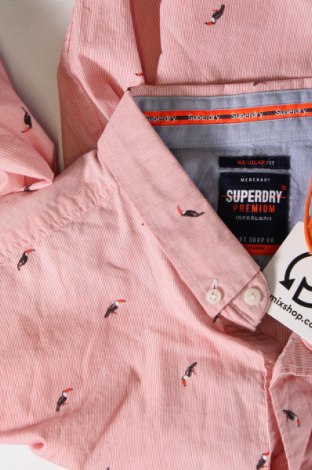 Pánská košile  Superdry, Velikost XL, Barva Růžová, Cena  1 318,00 Kč